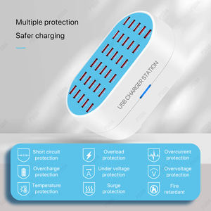 <span class=keywords><strong>Chargeur</strong></span> USB 3D EONLINE 12/18/24/30 ports 160W, station de charge rapide universelle murale et de bureau pour téléphone portable, adaptateur secteur - Product Image 5