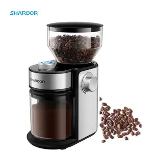 Shardor 14 adjustable Grind Settings Electric Espresso Coffee Grinder Maker Automatic Coffee Bean Burr Mill Grinder
