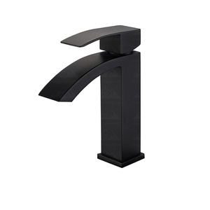Meuble de salle de bain Wayon moderne blanc en acier inoxydable avec robinet cascade et rangement fin - Product Image 6