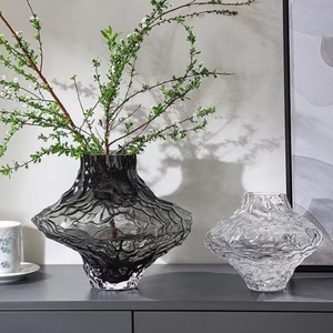 Florero de cristal irregular creativo de alta calidad para la decoración del hogar Florero <span class=keywords><strong>en</strong></span> forma de valle de estilo nórdico de lujo para la boda o regalo - Product Image 5