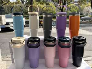 Vaso Térmico de Acero Inoxidable para Camping con Tapa Giratoria, Asa y Accesorios - Product Image 6