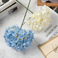 Fleurs artificielles en soie d'hortensia à tige unique, 126 pièces, de luxe - Bouquets de mariage et arrangements floraux commerciaux