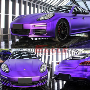 OEM nhà máy thay đổi Bọc Xe ô tô màu thay đổi phim kim loại lỏng vloet xe cơ thể thay đổi màu phim PVC - Product Image 4