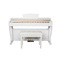 Livraison directe d'usine, qualité fiable, piano numérique 88 touches blanc et marron, non d'occasion, construction en plastique, 700