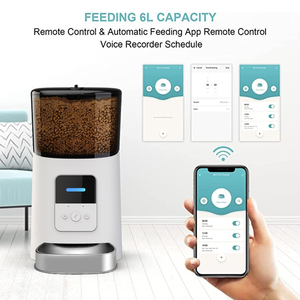 6L Tuya App kontrolü akıllı otomatik evcil hayvan besleyici Wifi kuru kedi köpek gıda dağıtıcı pil kumandalı elektrik otomatik evcil hayvan besleyici - Product Image 2