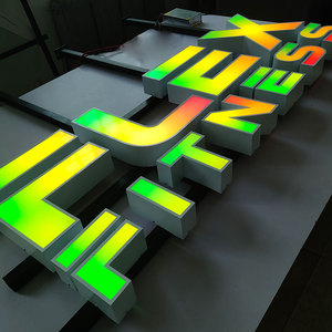 Tùy chỉnh dấu hiệu Neon thương mại RGB ánh sáng LED thư kênh 3D RGB chữ signage - Product Image 2
