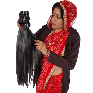Cabello vietnamita crudo 8-36 pulgadas Venta al por mayor Paquetes de cabello humano virgen Proveedor de cabello Extensiones de cabello humano recto sedoso - Product Image 1