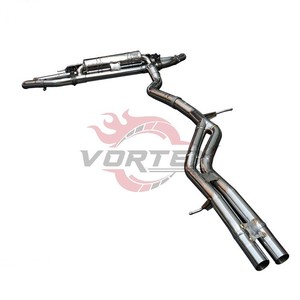 ท่อไอเสียแบบ Catback สแตนเลส Vortex พร้อมวาล์ว สำหรับ Audi Q7 3.0T ปี 2020-2024 ปลายท่อแบบ Quad Tips ตัวเชื่อมต่อแบบ Y รุ่น EA839 เชื่อม TIG พร้อมขาแขวน - Product Image 5