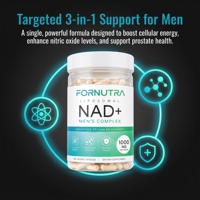 Capsules Liposomales NAD+ Men Complex 1000mg, Complément NAD+ pour l'Énergie Cellulaire et la Santé de la Prostate, OEM, Marque Privée, Personnalisation Disponible