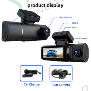 नया आगमन 3.16 3 इंच 4 इंच कार ब्लैक बॉक्स 3 लेंस डैश कैमरा 4K HD रिज़ॉल्यूशन वाइफी जीपीएस - Product Image 5