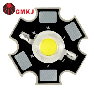GMKJ White Color Epileds Epistar Bridgelux Chip 1W 3W High Power Led Star Heat Sink Pcb