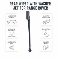 KCTION Qualité supérieure pour balai d'essuie-glace arrière en caoutchouc naturel de 15 pouces pour Land Rover Range Rover 2006-2016