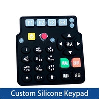 Teclado de ordenador de goma de silicona impermeable personalizable teclas de tacto suave y teclado de interruptor de membrana plegable producto OEM