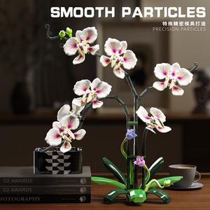Phalaenopsis Orchid Building <b>Blocks</b> 13113 Potted Plant Model DIY Assembly Toy For Living Room Decoration - Product Image 5