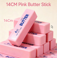 Bâton de beurre de fraise de 14 cm en mousse PU souple, jouet anti-stress pour filles et garçons