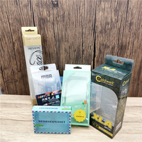 Boîtes en PVC personnalisées, boîte d'emballage avec fenêtre transparente en PET, emballage de bonbons, boîtes transparentes
