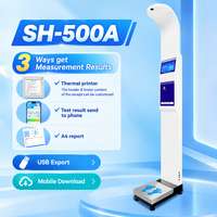 Mesin Pengukur Tinggi dan Berat Badan Apotek Pabrik Souce dengan Layar LCD, Mendukung Kustomisasi OEM ODM