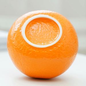 Jarrón Decorativo de Cerámica con Forma de Fruta de Mandarina, para Mesa, para Plantas Hidropónicas, para el Hogar - Product Image 3