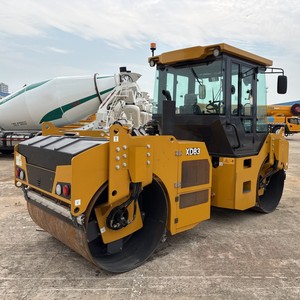 Maquinaria Vial Más Vendida, <span class=keywords><strong>Rodillo</strong></span> Vibratorio de Doble Tambor XD83 de 8.5 Toneladas para la Compactación de Calles y Aceras Municipales - Product Image 1