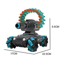 Stunt-Auto mit Infrarot-Laser-Zielung Wasserbomben-RC-Panzer-Spielzeug 2,4G Dual-Fernbedienung 360-Grad-Rotation Gesten-RC-Auto