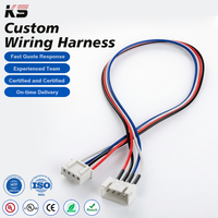 Rangkaian Kabel Konektor 0.8-2.54Mm Pitch 1-40Pin, Perakitan Kabel Elektronik Kustom, Jst Ph Xh Gh Zh Sh Molex Dupont Sur
