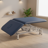 Table de physiothérapie électrique à hauteur réglable moderne de grande taille personnalisée à 2 sections en PVC