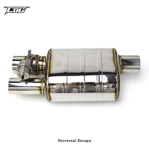 COC यूनिवर्सल वाल्व मफलर स्टेनलेस स्टील निकास पाइप मफलर इनटेक पाइप व्यास 63MM 70MM 76MM - Product Image 2