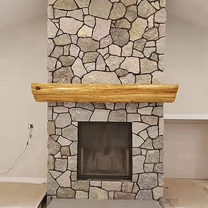 Revêtement mural en pierre rustique, imitation roche, grand format, 3D, extérieur, gris clair, pas cher - Product Image 5