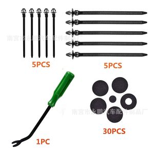 Unenda 800 Retainer <b>Clips</b> 41pcs Assorted Auto Fasteners For <b>Car</b> Repair Plastic Metal Mixed Set - Product Image 5