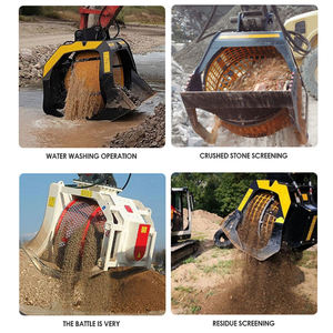 Oem-cubo de detección de suelo para excavadora, pantalla giratoria de roca, tamaños de rejilla personalizados, Oem - Product Image 5