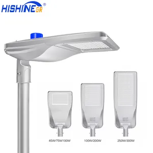Умная интеллектуальная система Hishine Group IP65, светодиодный уличный фонарь 45 Вт, 150 Вт, 100 Вт, уличный фонарь с солнечной панелью