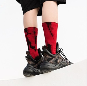 Calzini <span class=keywords><strong>da</strong></span> <span class=keywords><strong>Donna</strong></span> con Stampa Tie-Dye, Stile Streetwear, in Cotone Traspirante, Versatili per Sport e Casual - Product Image 4