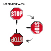 Panneaux de signalisation LED portables de 18 pouces et palettes de signalisation LED Stop/Slow