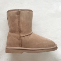 Bottes en fourrure de mouton australienne double face classiques, prix d'usine, haute qualité, chaudes pour l'hiver, bottes de neige en fourrure véritable