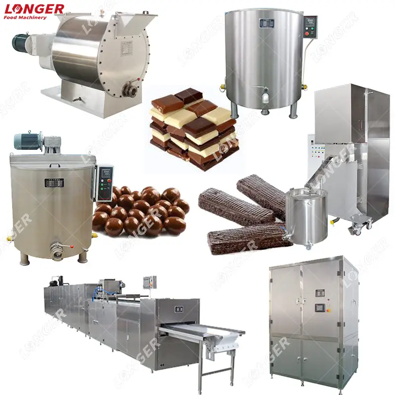 Machine de fabrication de chocolat automatique, équipement commercial de plantes, prix