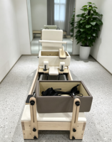 Appareil de Pilates Reformer en alliage d'aluminium pour l'équilibre corporel, le yoga et le fitness, lit de Pilates Reformer