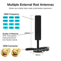 Antenne WiFi 4G LTE 12dBi à gain élevé 700-2700MHz large bande omnidirectionnelle plate pour routeur, modem, passerelle OEM