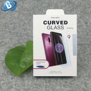 S9 Più Protezione Dello Schermo, Pieno di Colla Nano Ottica Curvo Liquido <span class=keywords><strong>Vetro</strong></span> Temperato di Protezione Della <span class=keywords><strong>Pellicola</strong></span> Della Copertura per Samsung S9 + - Product Image 1