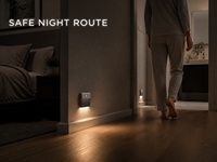 Veilleuse LED minimaliste avec détecteur de mouvement et interrupteur, lumière chaude pour chambre, couloir, escalier, salle de bain - LDN0001-24