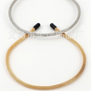 แถบคาดศีรษะโลหะสีทึบรูปคลื่น HB0021สวมใส่ได้ทุกวัน - Product Image 4