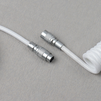 Connecteur de câble spiralé USB-A vers Type-C avec conducteur en cuivre pur pour clavier mécanique