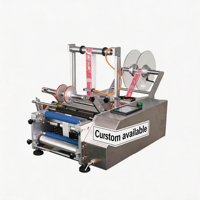 Machine d'étiquetage semi-automatique manuelle pour conteneurs et bouteilles rondes, idéale pour les petites entreprises et usines, à prix abordable