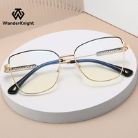 Montures de lunettes optiques anti-lumière bleue œil de chat pour femmes de haute qualité, dernière mode, prix d'usine en gros, fabriquées en acétate