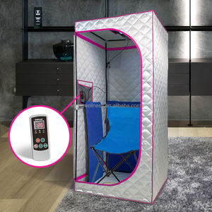 Sauna de infrarrojos portátil moderna al por mayor para sala de estar gimnasio Sauna de cuerpo completo Spa tienda Sauna de infrarrojos lejanos con luz <span class=keywords><strong>roja</strong></span> - Product Image 2