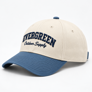Casquettes en gros 5 et 6 panneaux, bicolores, à visière courbée, en coton, style trucker, avec logo brodé 3D personnalisé, casquette de baseball - Product Image 1
