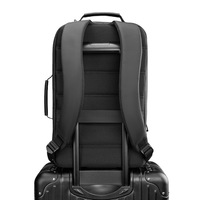 Sac à dos d'ordinateur portable professionnel imperméable de grande capacité avec logo personnalisé, sac à bandoulière double portable pour les voyages avec port USB