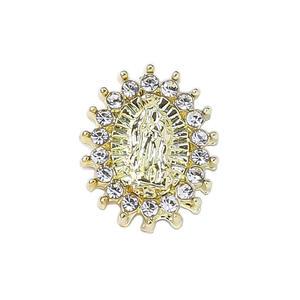 หรูหรา Virgin <span class=keywords><strong>Maria</strong></span> เล็บเสน่ห์เพชรทองเงินเพทายเครื่องประดับเล็บ3D ตกแต่งเล็บ - Product Image 6