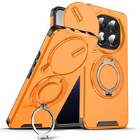 Support magnétique invisible pour téléphone Redmi Note 14 Pro 14T, compatible transfrontalier, avec anneau de maintien et support de voiture, protection intégrée