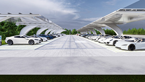 Fabrieks Prijs Waterdichte Zonne-<span class=keywords><strong>carport</strong></span> Systeem - Commerciële PV Parkeerstructuur voor Grondinstallatie - Product Image 2