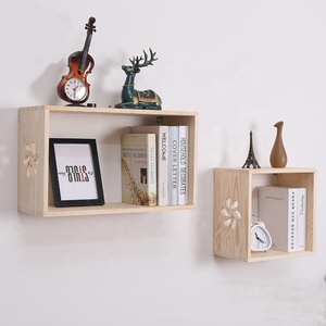 Nord Europa Stile di Montaggio A Parete di Legno di Stoccaggio Scaffale Semplice Di Legno Galleggiante Mensola di Libro - Product Image 2